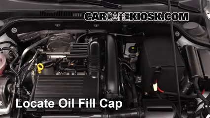 2017 Volkswagen Jetta S 1.4L 4 Cyl. Turbo Aceite Agregar aceite